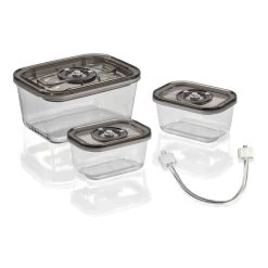 Vakuumierbehälter »CASO VacuBoxx Eco-Set«, Kunststoff/Glas, 2,5 L