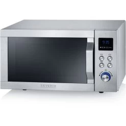 SEVERIN Mikrowelle, 1000 W, Silberfarben