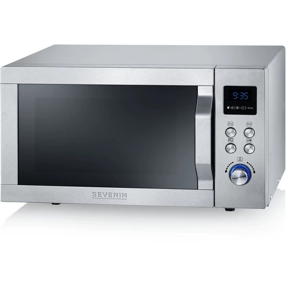 SEVERIN Mikrowelle, 1000 W, Silberfarben