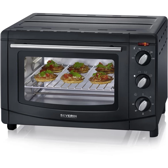 SEVERIN Tischbackofen, Schwarz, 240 V