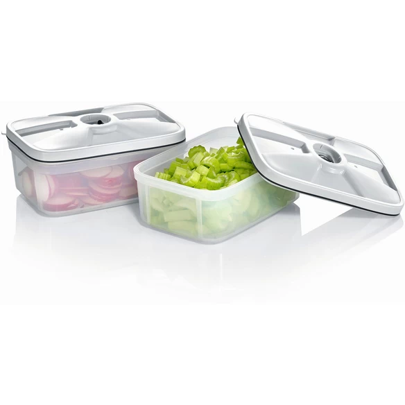 SEVERIN Vakuumierbehälter, 2 Stück, Klar