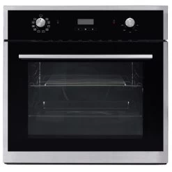 Einbau-Backofen, 56 L, Glas/Edelstahl, Schwarz
