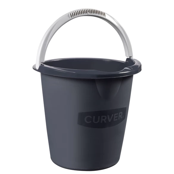 Curver Eimer, 10 L, Anthrazit