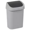 Curver Abfalleimer 9 L, Hellgrau/anthrazit