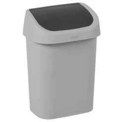 Curver Abfalleimer 9 L, Hellgrau/anthrazit
