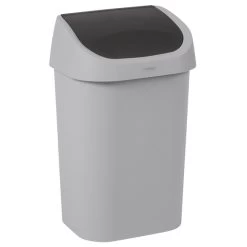 Curver Abfalleimer 25 L, Hellgrau/anthrazit