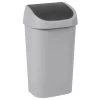 Curver Abfalleimer 50 L, Hellgrau/anthrazit