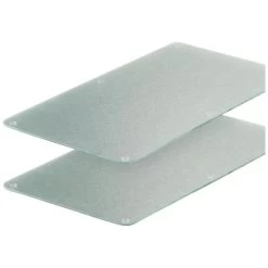 Glasschneideplatten, Mit Rutschfeste Silikonfüße, Glas, Transparent