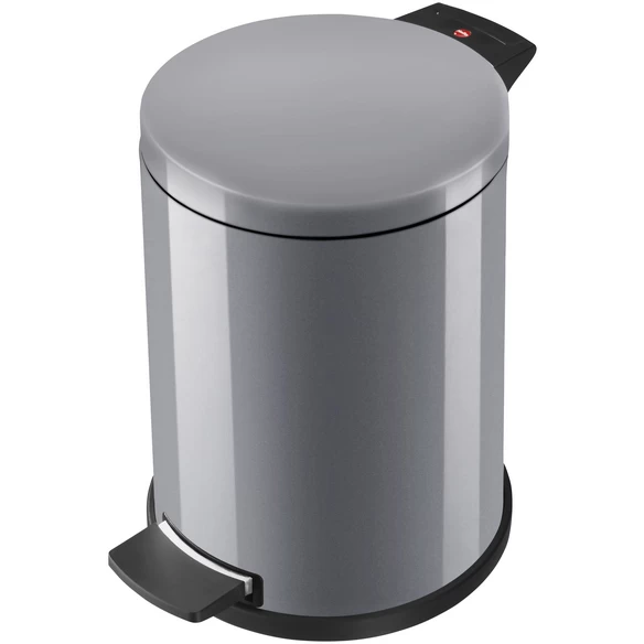 HAILO Abfalleimer »Solid M«, Silberfarben, 12 L