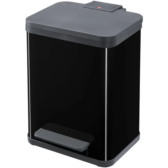 HAILO Abfalleimer »Öko Duo Plus M«, Schwarz, Mit Softclose, 18 L