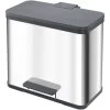HAILO Abfalleimer »Öko Duo Plus L«, Edelstahlfarben, Mit Softclose, 26 L
