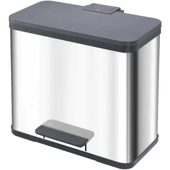 HAILO Abfalleimer »Öko Duo Plus L«, Edelstahlfarben, Mit Softclose, 26 L