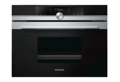 Siemens IQ700 CD634GAS0 Dampfgarer Klein Schwarz, Edelstahl Tasten, Drehregler, Berührung