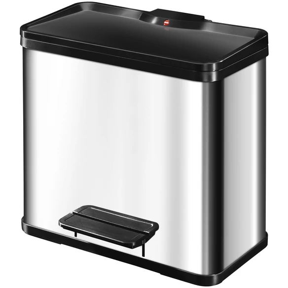 HAILO Tret-Abfalleimer »Öko Trio Plus«, Edelstahlfarben, 27 L