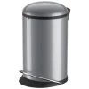 HAILO Abfalleimer »Harmony M«, Silberfarben, Mit Softclose, 12 L