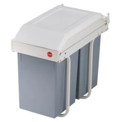 HAILO Abfalleimer »Multi Box«, Silberfarben, 28 L