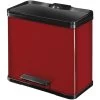 HAILO Abfalleimer »Öko Trio Plus L«, Rot, Mit Softclose, 27 L