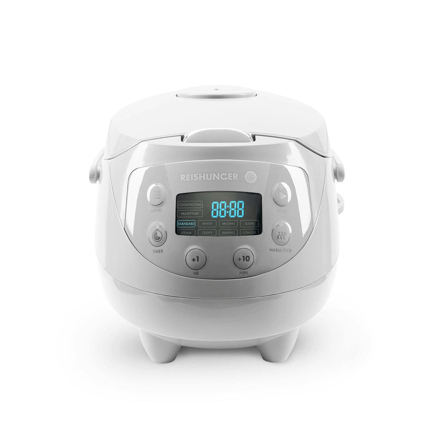 Reishunger Digitaler Mini Reiskocher Und Dampfgarer, Mint - Timer - Kleiner Multikocher, 8 Programme, 7-Phasen-Kochtechnologie, 1-3 Personen - Image 4