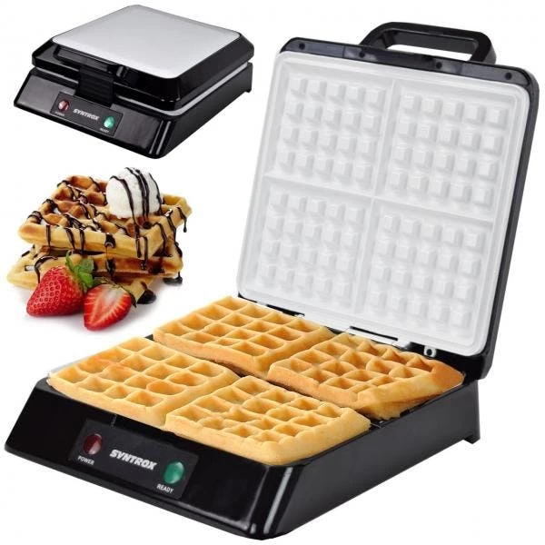 Syntrox Waffeleisen Für Belgische Waffeln XXL - Image 2