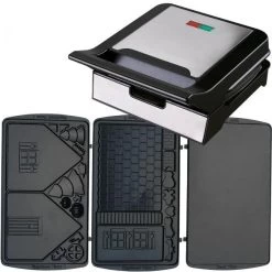 Syntrox Waffeleisen Waffle Stick Maker Kombigerät Mit Wechselbaren Platten